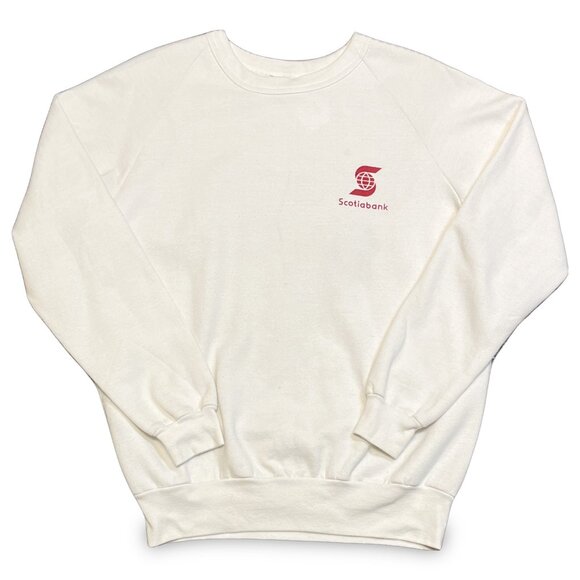 Vintage Scotiabank White Crewneck - Picture 1 of 5